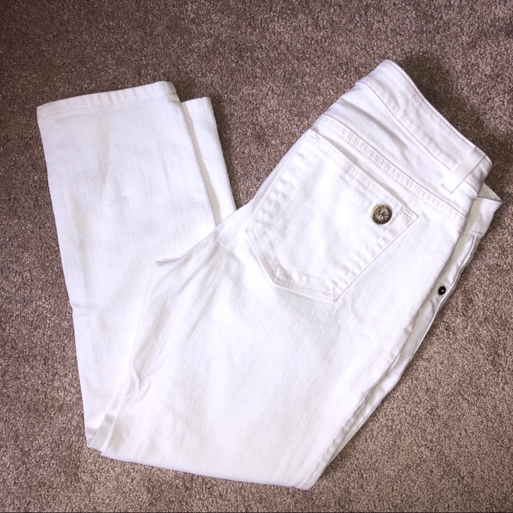 Michael Kors White Crop Jean Size 2